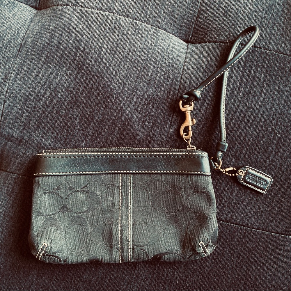 Black Coach wristlet